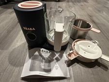 Beaba Babycook Neo Glass Baby Food Maker Processor Midnight TESTED WORKs Blender