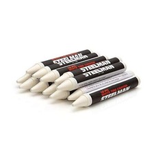 Tire Marking Crayons for Mechanics, Marks Damage on Wet and Box of 12 White