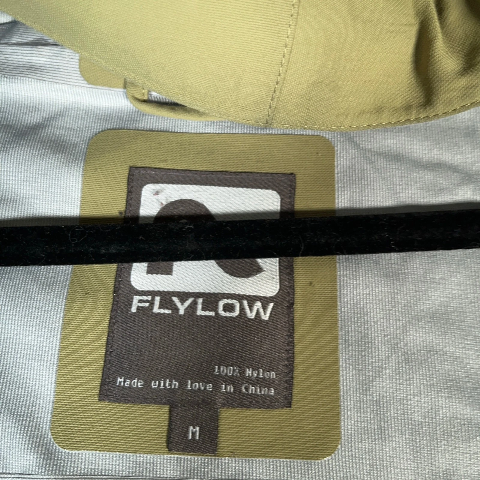 Flylow Jacket Mens Medium Green Hardshell Ski Snow Waterproof Huckberry Quantum - product detail image 12