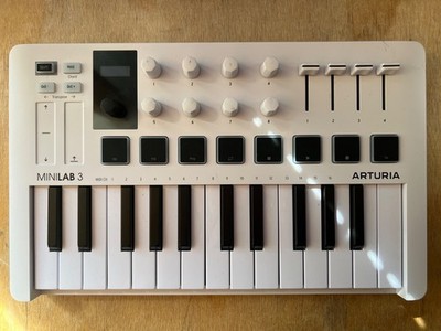 Arturia MiniLab 3 Midicontroller - Weiß