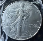 2002 1 oz Silver American Eagle (Brilliant Uncirculated)