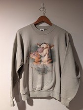 Vintage Disney Tigger Graphic Sweatshirt Mens Large Green Winnie The Pooh