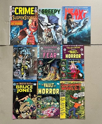 Vault of HORROR Comics! Crime, Twilight Zone, Creepy, Heavy Metal. 90s Vintage.