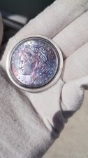 1921 Morgan Dollar Philadelphia Amazing Rainbow Toning See Photos for Condition