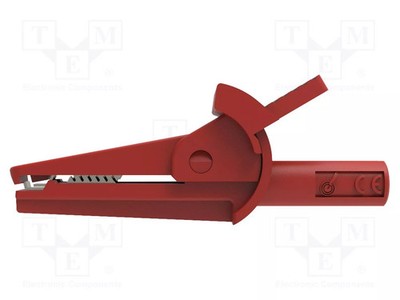 rot Beschichtung: vernickelt Krokodilklemme 10A 600V max.8mm