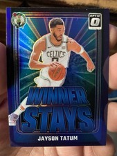 2024-25 Optic Jayson Tatum Purple Holo Prizm WINNER STAYS #2 - Boston Celtics 