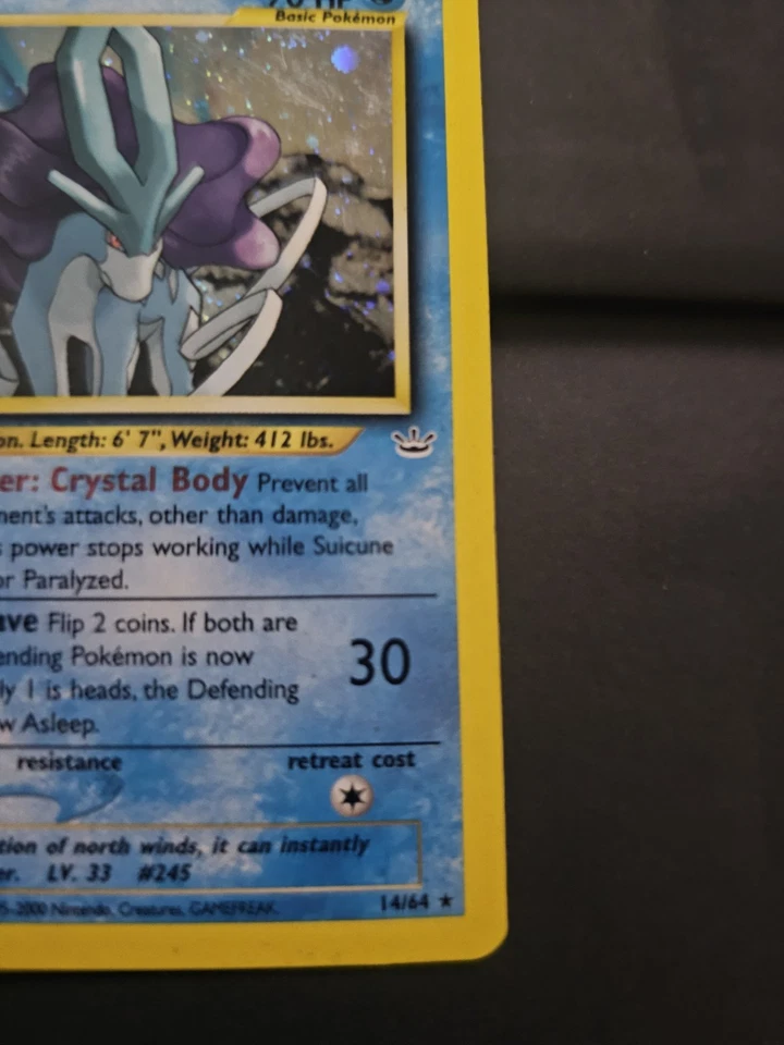 Suicune Neo Revelation 14/64 Holo Rare Pokemon Card WOTC  - Image 4 of 4