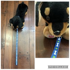 Build A Bear Promise Pets Dog Dachshund Plush Leash Black 14" Stuffed Animal