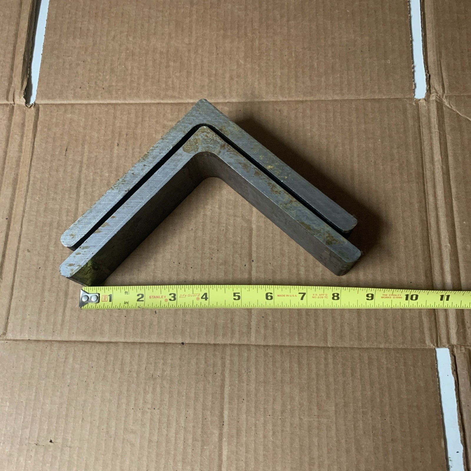 6 X 6 Steel Angle Iron Heavy Duty Bracket Brace Shelf 2” Long 1/2" Thick 2 PCS