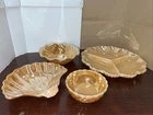 Vintage Anchor Hocking Fire King Peach Luster Ware  Candy Dishes  Lot Of 4