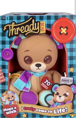 Thready Bear Interactive Plush   70+ Expressions- New