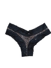 Victoria's Secret Intimates Hiphugger Panty Animal Print Lace Size S