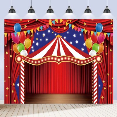Carnival Circus Backdrop 10X8Ft for Photo Carnival Theme Party Decorations Backg