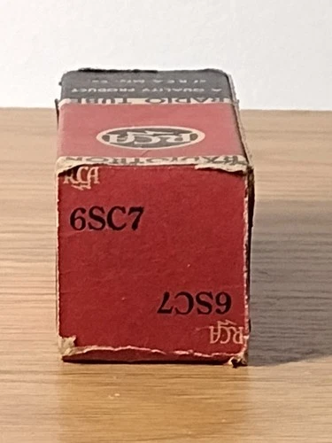 Vintage NOS NIB RCA 6SC7 Amplifier Radio Audio Vacuum Tube