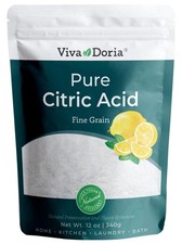 100 Pure Citric Acid, Food Grade, Fine Grain, 12 oz 340 g