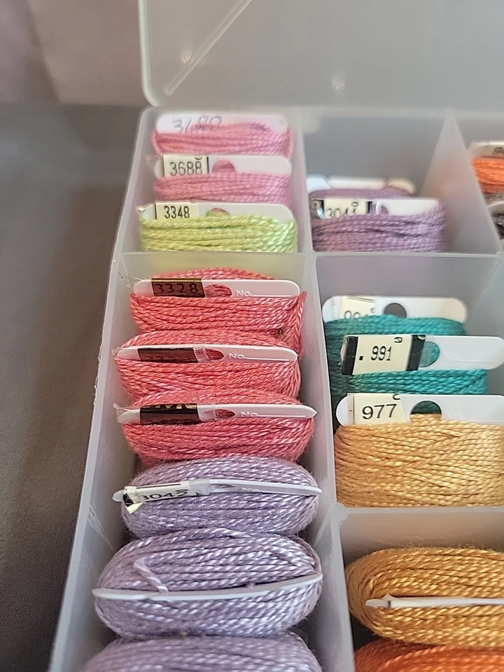 Hilo de algodón perla DMC varios 57 colores mezclados Foto 3 de 4