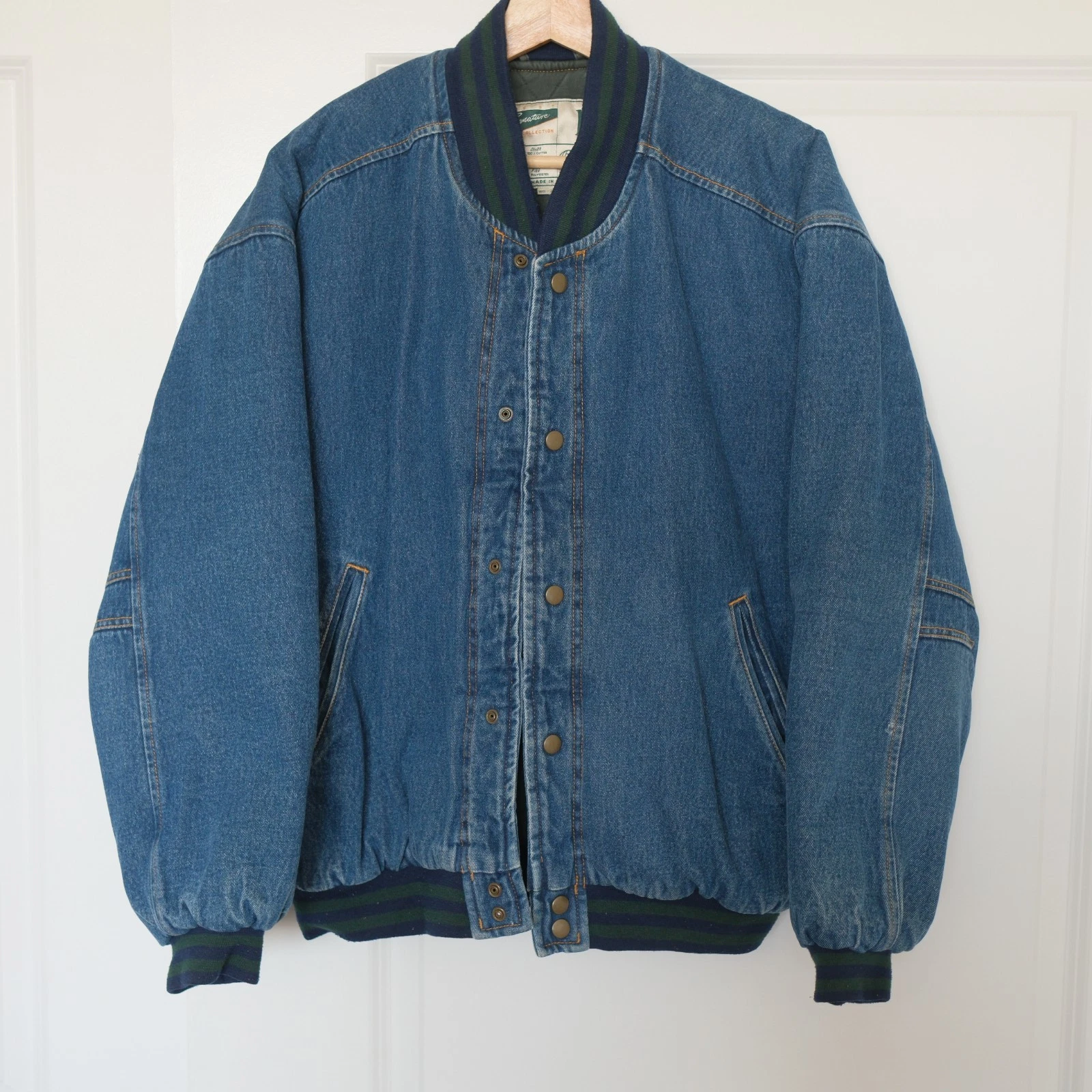 Signature Denim Blue Denim Jacket Men's Size M