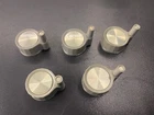 Tuning Knobs (Grey). NOS. Lot of 5.