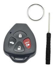 Key Fob Shell Replacement Key Cover Case Fit for Toyota 2008-2013 Avalon Black