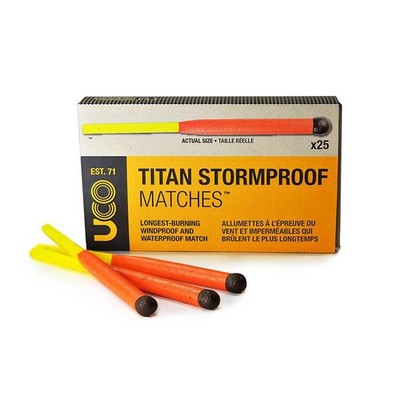 TITAN STORMPROOF MATCHES - 25 PACK - UCO - Brand New