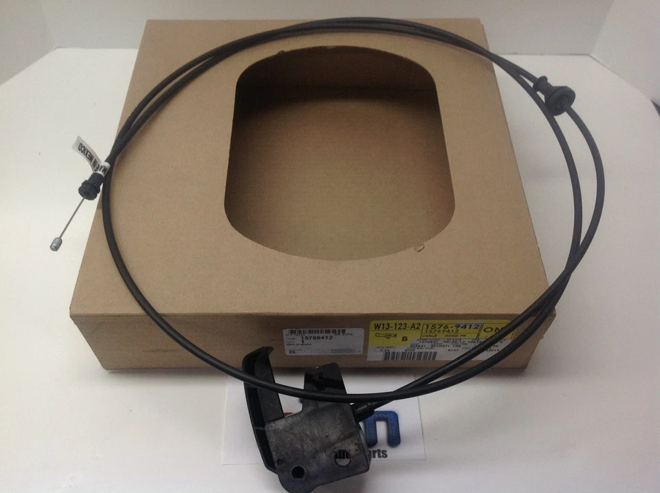 Chevrolet C/K Silverado Tahoe GMC C/K Sierra Yukon Hood Release Latch Cable OEM - Image 2 of 2