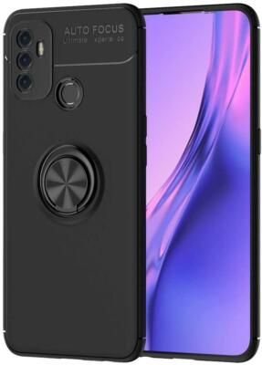 Custodia Oppo Reno 13 F / 13 FS Anello Magnetico Trasparente / Blu Notte - Italiano - Foto 3