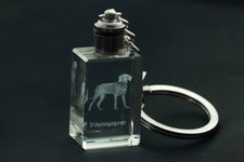 Weimaraner, Dog Crystal Keyring, Keychain, High Quality, Crystal Animals UK