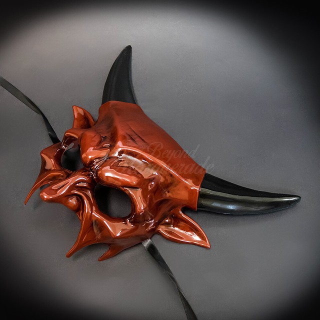 Halloween Devil Full Face Demonic Masquerade Ball Costume Party