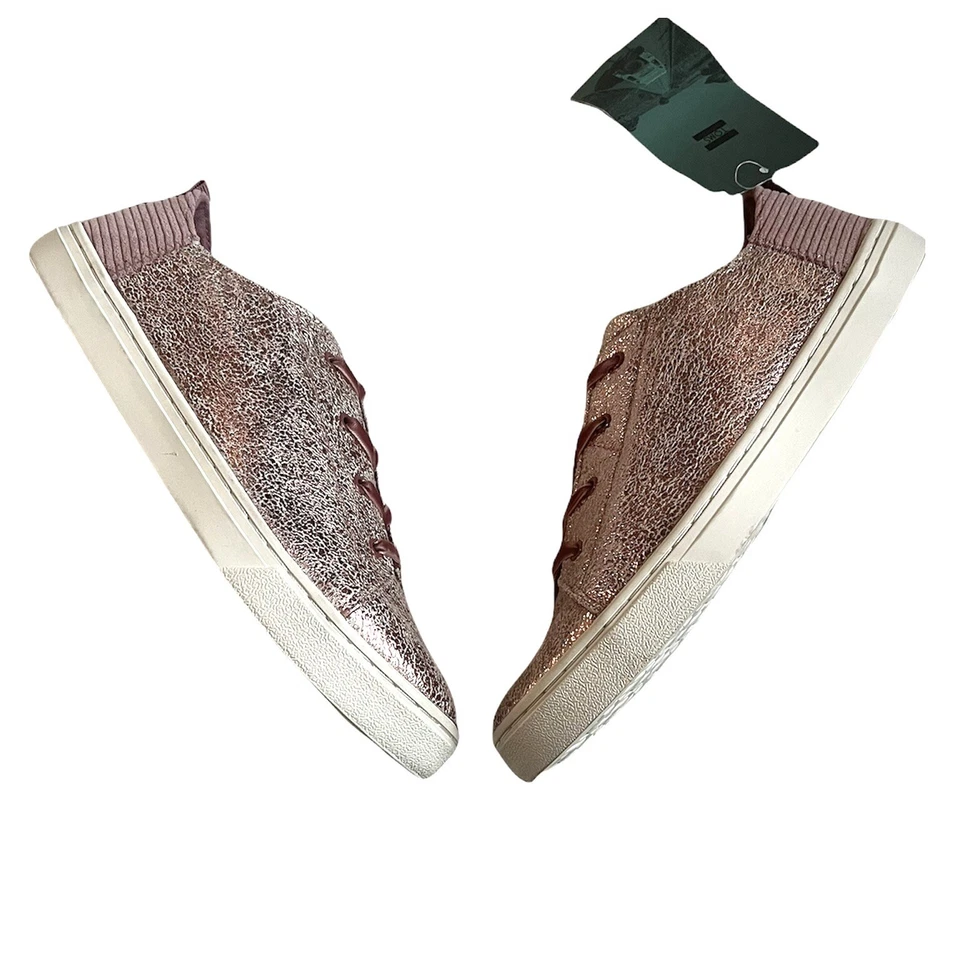 NOVO Tênis Toms Youth Lenny Lavanda Crackle Foil Veludo Tamanho 38 UE Conforto - Imagem 3 de 4