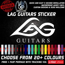 LAG GUITARS vinyl Sticker Decal 200mm customizable