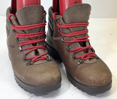 Vintage 90s Dachstein Brown leather Mountaineering Hiking Boots Size 38  US 5