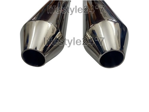 Royal Enfield Interceptor & GT 650 Powerage "Short Exhaust Silencer Polished" - Picture 5 of 8