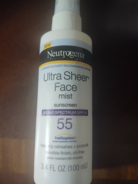 neutrogena sunscreen face mist