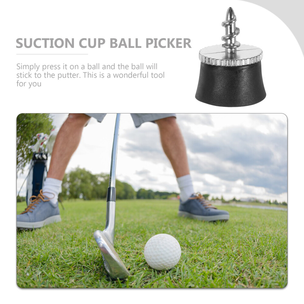 Happyyami 30x Golfball Aufheber - Saugnapf Greifer Für Putter (Schwarz)