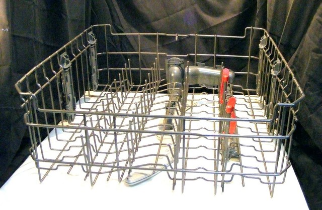 GE PROFILE Dishwasher NYLON Dish Upper Top Rack Dark Grey Adjustable