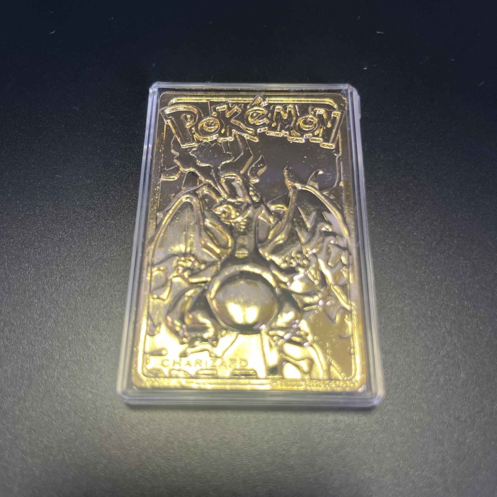 1999 Burger King 23K Gold Plated Charizard Pokemon Trading Card  