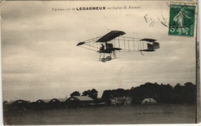 PC Pilote, aviateur DE BAEDER Biplan FARMAN AVIATION (a27283) | United