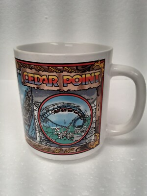 Vintage 1993 Cedar Point Amusement Park Coffee Mug