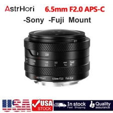 ASTRHORI 6.5mm F2.0 APS-C Manual Circular Fisheye Lens,192° Ultra Wide Angle Len
