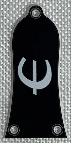 Black 2-Ply For Fit Gibson Les Paul Print Truss Rod Cover Plate Guitar Pickguard