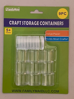 FamilyMaid 9PC CRAFT STORAGE CONTAINERS