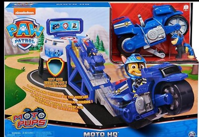 PAW Patrol Moto Pups Moto HQ with Chase and Motorcycle with Ramp! - Nickelodeon