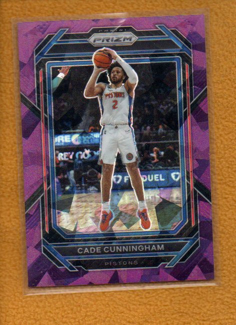 Cade Cunningham 2022-23 Panini Prizm Basketball Prizms Purple Ice #89 /149