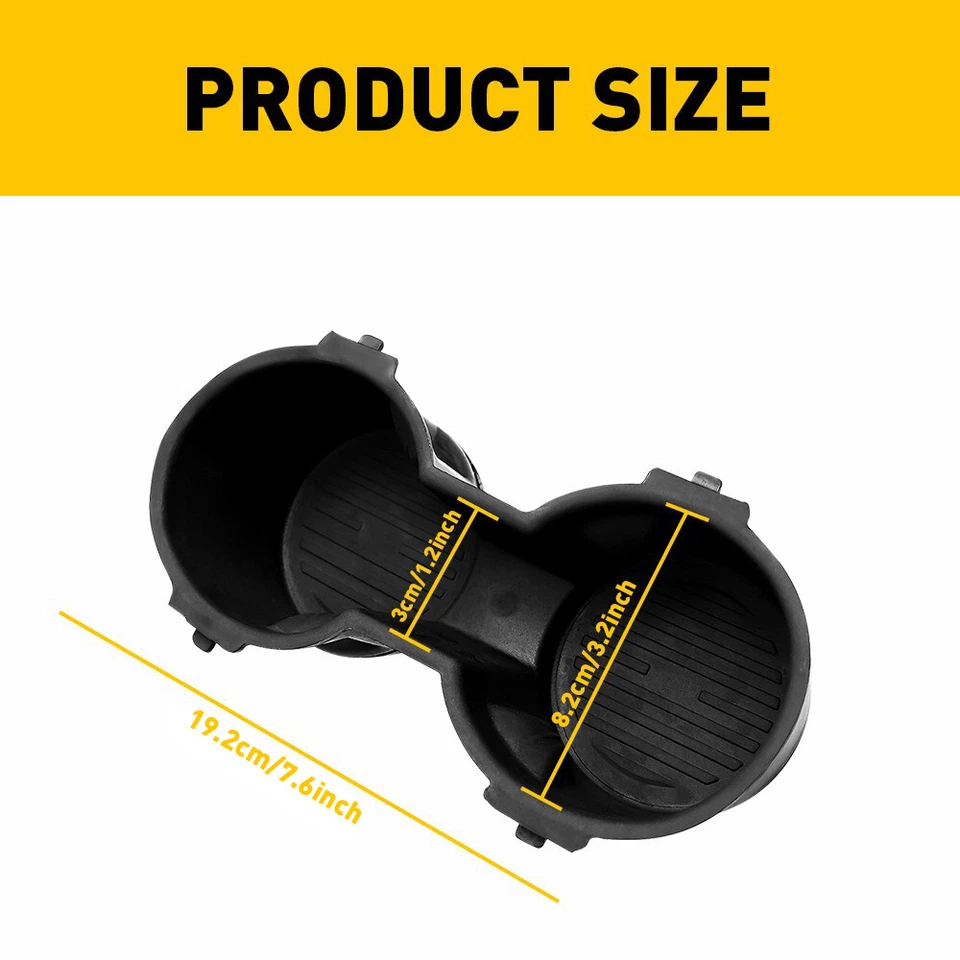 Ford F-250 F-350 Super Duty F-150 black ebony Rubber Cup Holder Insert new OEM - Image 4 of 4