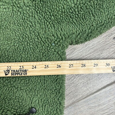 Stussy 8 Ball Sherpa Reversible Jacket Mens XL Extra Large Green