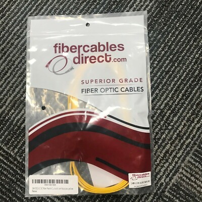 2m (7ft) LC UPC to SC UPC Duplex OS2 Single Mode PVC (OFNR) 2.0mm Fiber Optic Pa