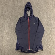 Under Armour Womens Sportstyle Full Zip Hoodie Pockets Loose XS