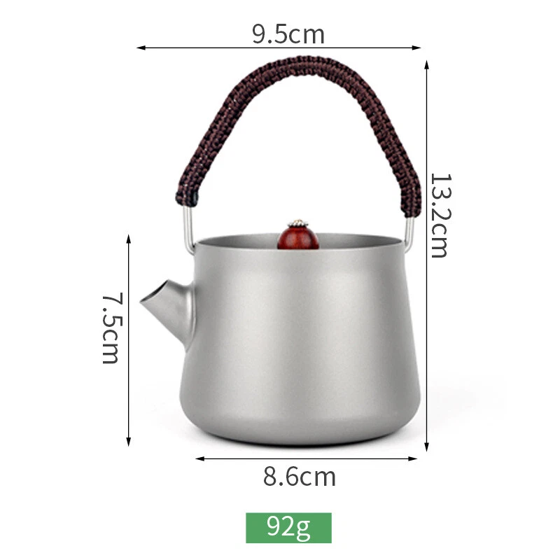 Titanium Camping Kettle Tea Pot Maker Pour Over Gooseneck Spout