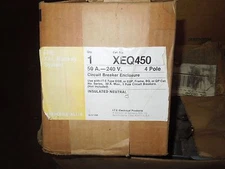 Siemens XEQ450 50A Max 3ph 4W 240V ITE XJL Breaker Plug Enclosure Only Surplus