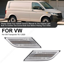 2x für VW T6.1 Transporter VI BJ ab.2020-2023 Klarglas Led Seitenblinker Blinker
